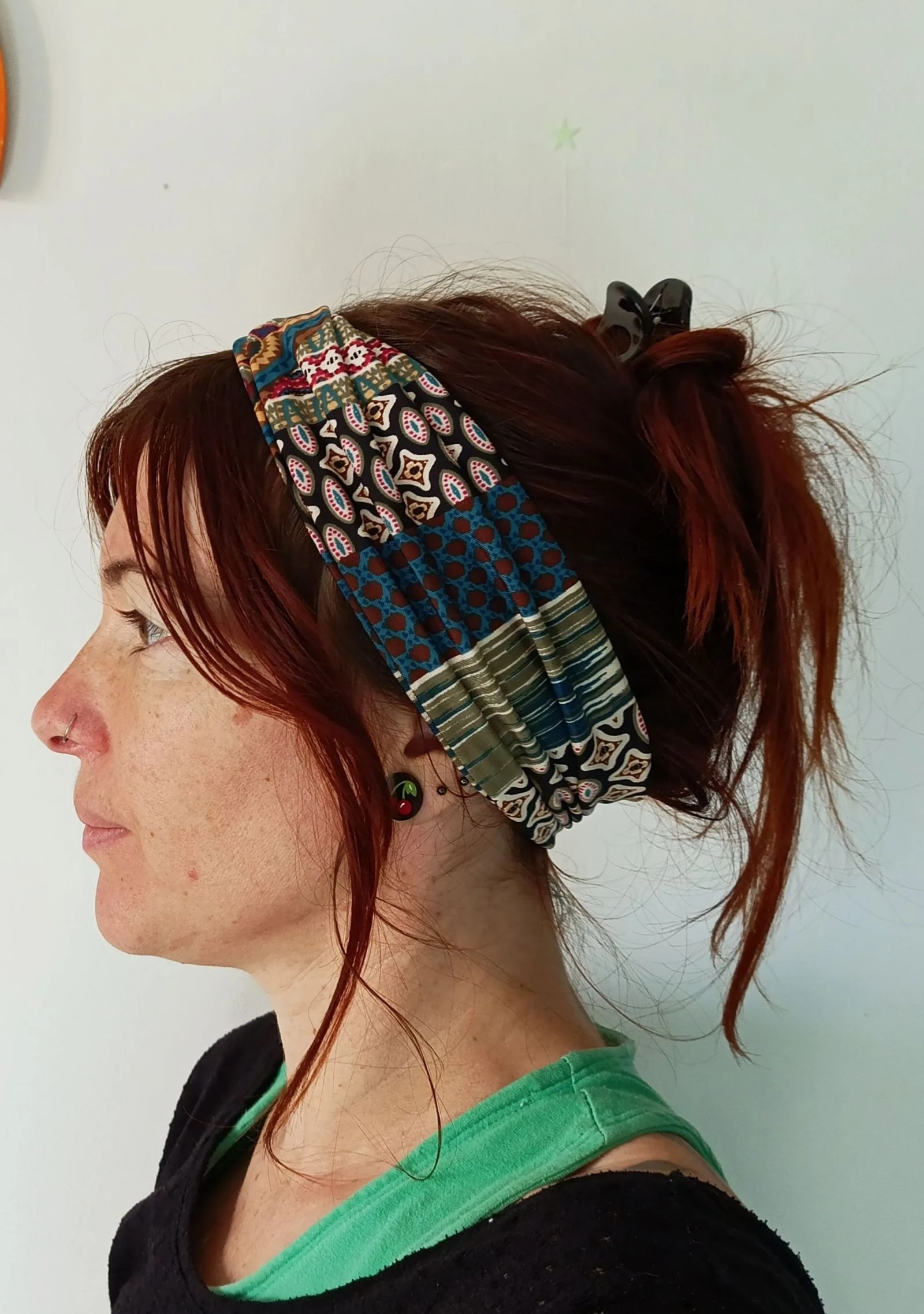 Bandeau cheveux femme motifs géométriques - confortable et pratique 